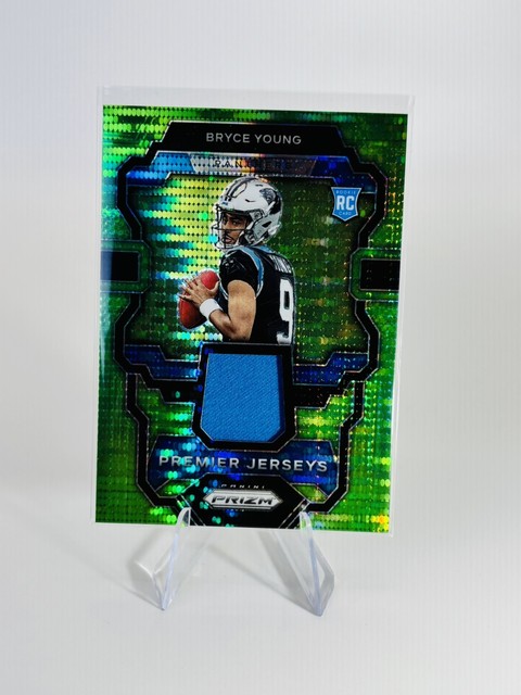 2023 Prizm Bryce Young Green Pulsar Premier Jerseys Patch Rookie (RC) Panthers