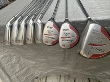 Top Flite XL Mens RH Golf Set Driver 4h 5h 6-PW (8-pc Set) Original Grips