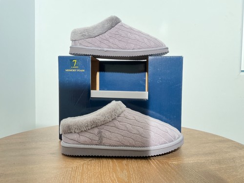 Polo Ralph Lauren para mujer talla 7. 8 . Zapatilla Kayleigh Scuff gris - Imagen 3 de 5