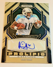 2025 Panini Prizm Black Vince Young Prolific Signatures Auto Tennessee Titans