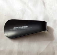 SKECHERS Black Plastic Shoe Horn Travel Slip-On Helper Tool Compact Accessory 4"