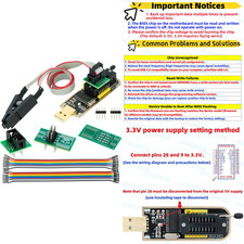 CH341A EEPROM BIOS Programmer SPI I2C  SOIC8 SOP8 Clip  SOP8 SOP16 Conversion