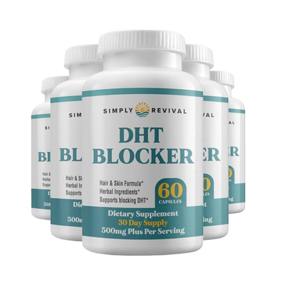 #ad 5 Pack Simply Revival DHT Blocker Promote Healthy Hair Growth 300 Capsules $54.95