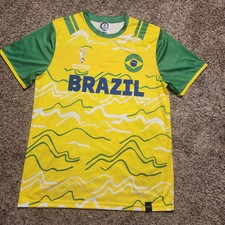 2022 Brazil FIFA World Cup Qatar Men's Jersey Officially Licensed Large