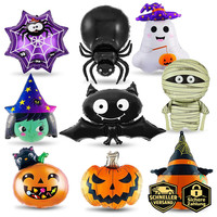 Folienballon Halloween 9 StüCk KüRbis Hexe Geist Fledermaus Riesenballon Party