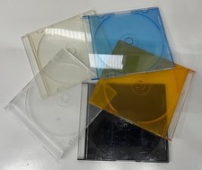 50 gebrauchte CD / DVD Hüllen - Single slimcase unterschiedliche Farben (s.Bild)
