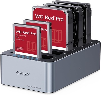 ORICO USB C 5 Bay Hard Drive Cloner/Duplicate Hard Drive Docking Station