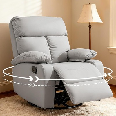 Roing Recliner, 360° Swivel Recliner Chairs for Adults, Small Roer