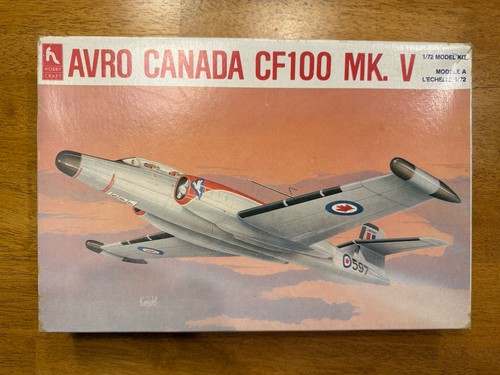 Hobbycraft 1/72 AVRO CANADA CF100 MK. V Modellbausatz #1394 Open Box versiegelte Teile