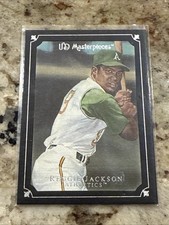 2007 UD Masterpieces Black Linen Frame 82/99 Reggie Jackson #89 HOF