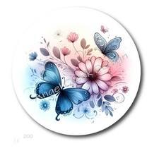 BUTTERFLIES and FLOWERS SCRAPBOOK STICKERS BUTTERFLY PARTY FAVORS ENVELOPE SEALS