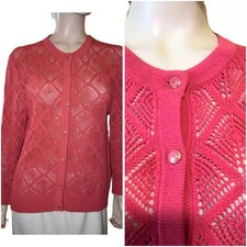 Pretty St John Ladies Knit Cardigan Jacket size LG  12