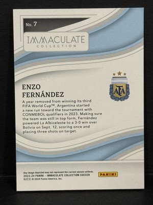 2023-24 Panini Immaculate Collection Argentina Enzo