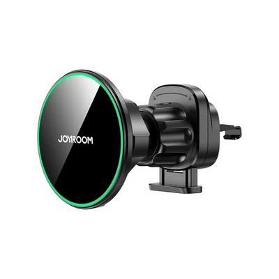 Support Voiture Qi2 15W Chargeur Magnétique Noir - Photo 1/4