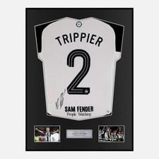 Framed Kieran Trippier Signed Newcastle United 2025 Cup Final Classic