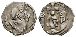 FITZ RDR ÖSTERREICH FRIESACHER PFENNIG SALZBURG SILBER Ca18 13mm 0 90g ±QQQ1959