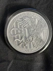 2024 Malta Golden Eagle BU 1 oz .9999 Fine Silver 5 Euro Coin in Mint Capsule