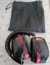 POW Firing Range Lawn Mowing Hearing Constructio Protection Black Adult Ear Muff