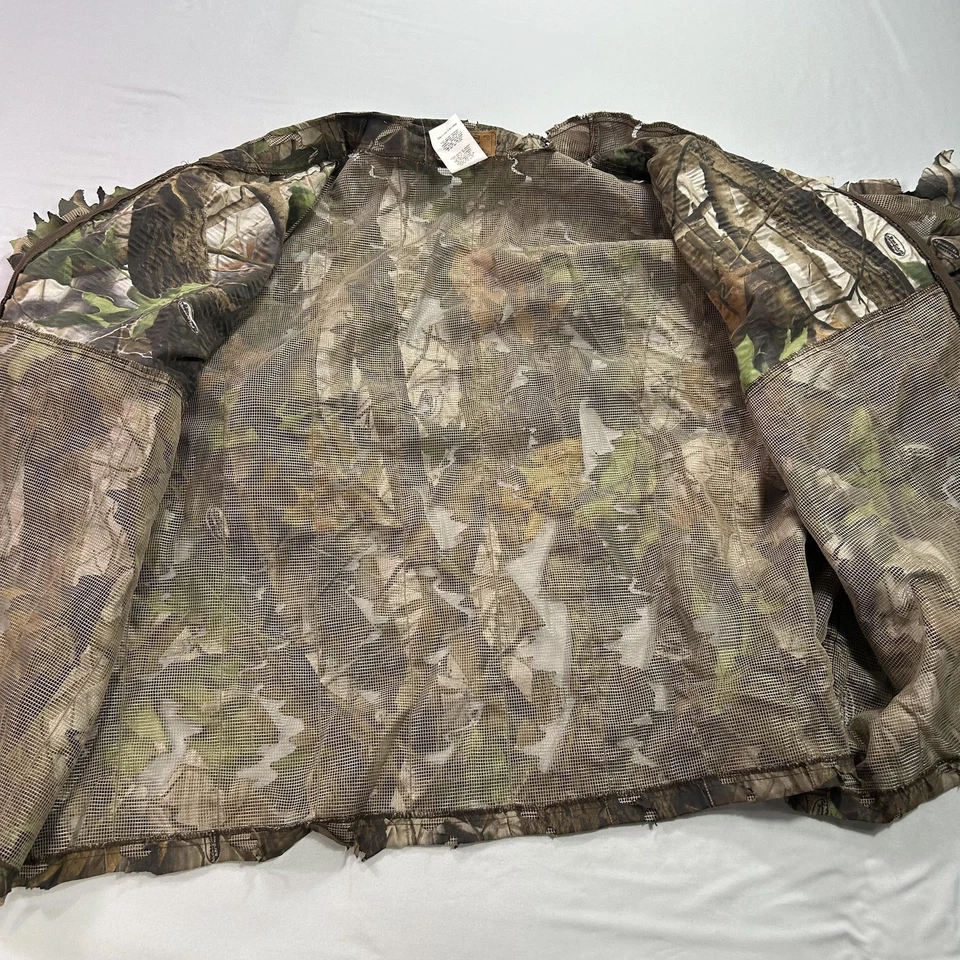 Duxbak Realtree Hardwoods 3D Leafy Camo Suit 2XL Jacket Pants Hunting Set Poly - Image 4 of 4