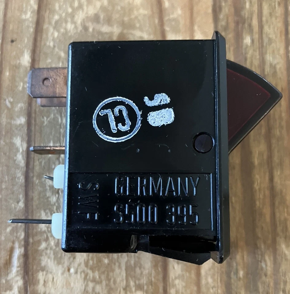 Vintage 1972 SAAB 99 Hazard Light Switch ( SWF S500 395 ) - Image 2 of 4