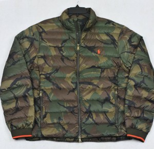 Polo Ralph Lauren Camouflage Puffer Down Coat Packable Camo Jacket L NWT $248 | eBay