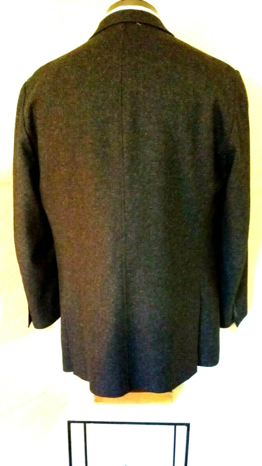 Chaqueta Abrigo Deportivo Hombre IBIZA Gris Dos Botones 100% Lana Valencia Modelo 44L Nueva Sin Etiquetas Foto 4 de 4