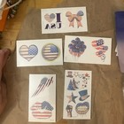 America USA 🇺🇸Red White Blue Temporary Tattoos — photo 3