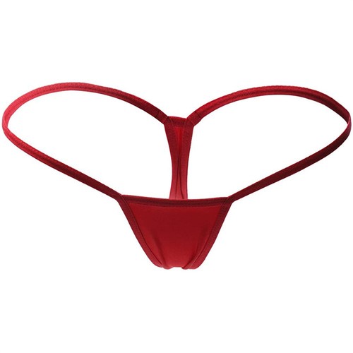 5/1Pack Womens Mini Bikini Micro Thongs Solid Underwear T-back Knickers Lingerie - Picture 4 of 19
