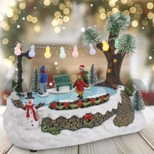 NIB FG Square* Park Skating Joy*~Animated~Illuminated~LED~With Or W/O Music