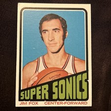 1972-73 Topps Set-Break # 34 Jim Fox EX-EXMINT Seattle SuperSonics