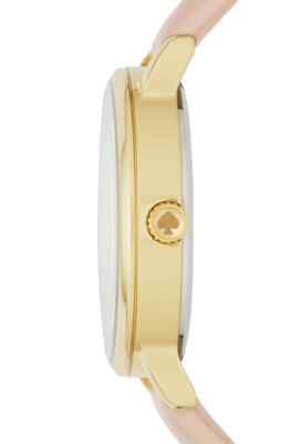 Kate Spade KSW9010 Metro Monogram K White Dial Pink Leather 