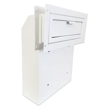 OPENBOX Through the Door Locking Mail Drop Box,Steel Theft Proof Payment Mailbox