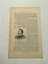 KP37) General Abner Doubleday Union Army of Potomac Civil War 1886 Engraving