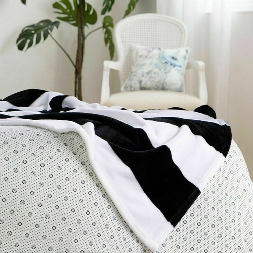 Supper Soft Flannel Fleece Throw Blanket with Fluffy for Sofa Couch Bed Chair - Picture 5 of 31
