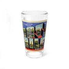 Greetings from Fort Riley Kansas (Greeting Postcards) Pint Glass 16oz