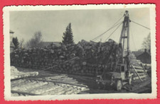 LATVIA TRUCK AND Lumber Jack VINTAGE PHOTO 9187