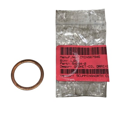 Cummins 67946 Copper Washer Oil Drain Plug Gasket | eBay