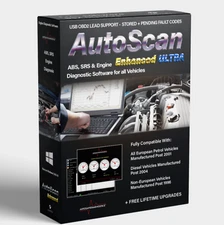 Autoscan Enhanced ULTRA OBD2 Bluetooth Diagnostic Software & ELM327 Tool