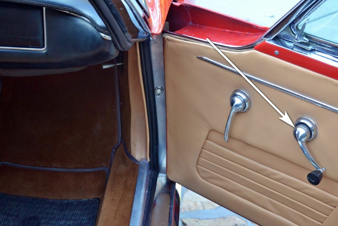 Maserati Mistral manual window crank handle