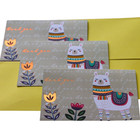 12 Large Thank You Cards with Envelopes Cute Llama Bulk Blank Greeting Boho 5x8"