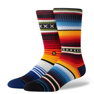 Stance Curren Crew Socken - rot - Medium - UK 5,5 - 7,5