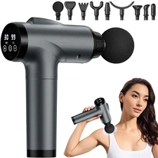 30 Speed LED Massage Gun Deep Tissue Percussion Massager Muscle Vibrating Relax