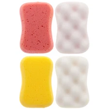 4 Pcs Body Wash for Kids Foam Sponge Facial Sponges Take Bath !
