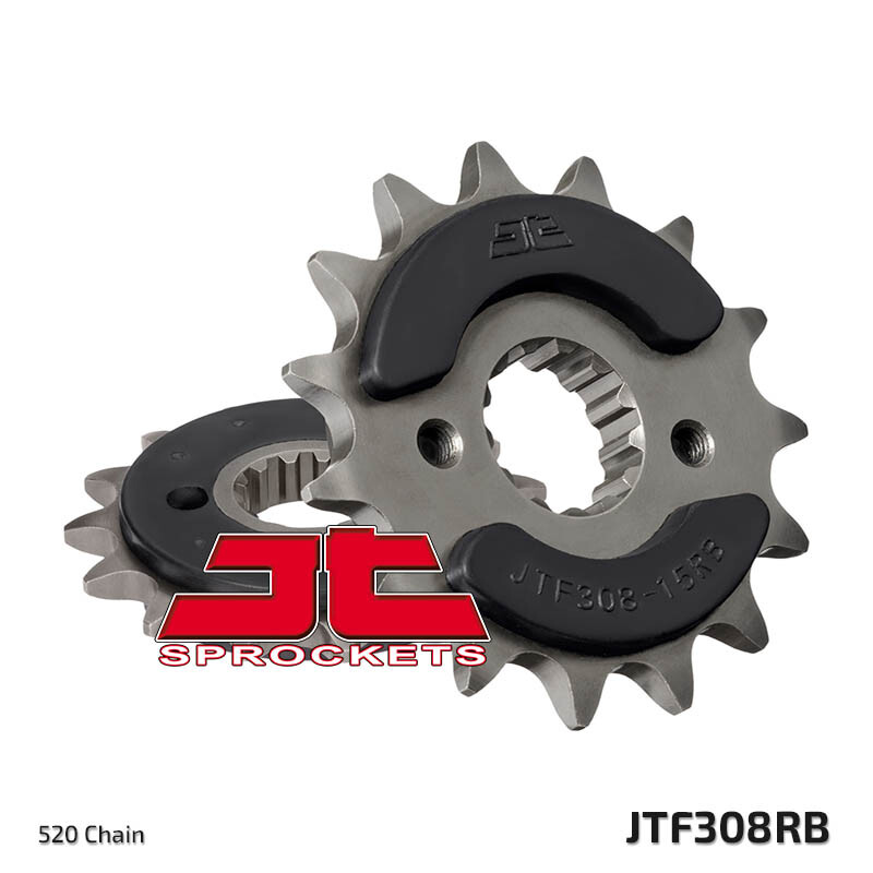 Pignon avant JT 345 15 dents avec caoutchouc amortisseur pour Honda NX 650 Dominator