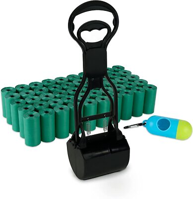 PetsWorld 1000 Dog Waste Bags, Brazilian Mango Scent, Bulk roll+ Pooper Scooper