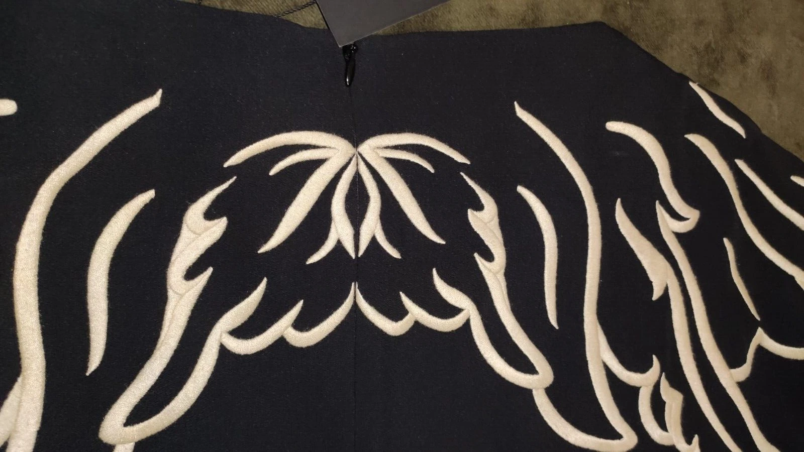 Abito ricamato ali nero ROSSO Valentino taglia EU42