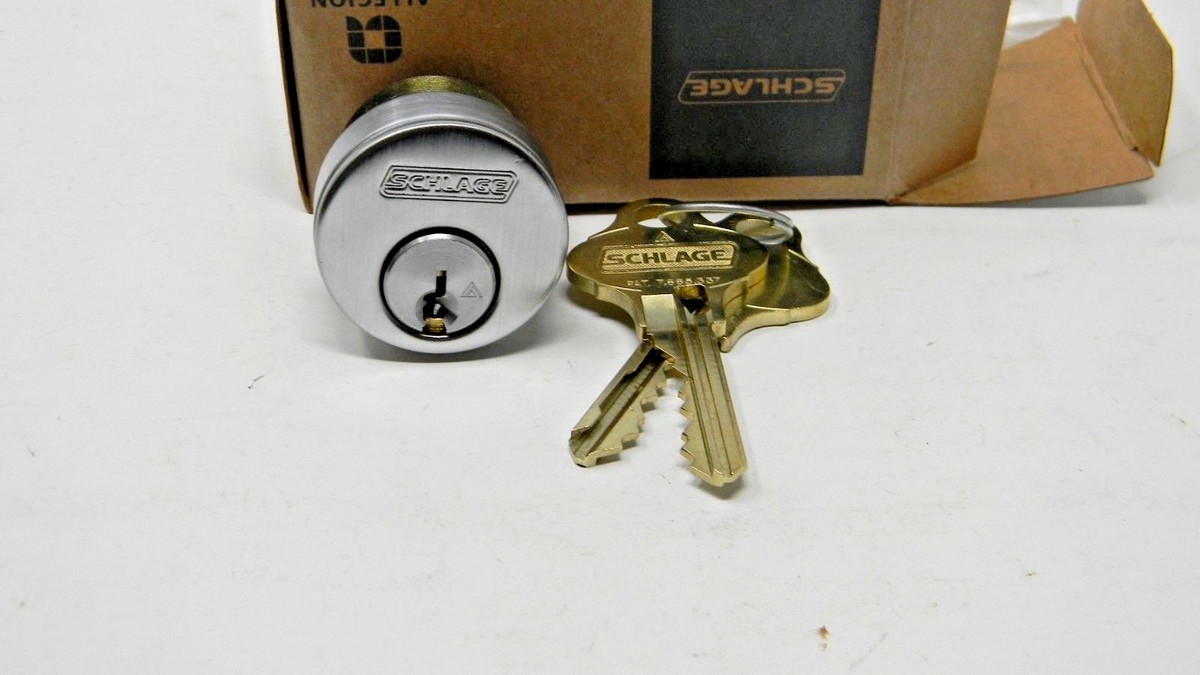 Schlage Everest 29 Mortise Cylinder- Satin Chrome- New