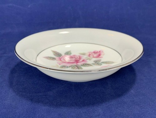 Tazón de fruta de colección Noritake China Arlington rosas rosadas Japón - Imagen 2 de 4