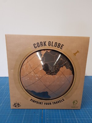 SuckUK  Large Multi-Colour Cork Globe 25cm