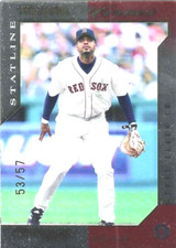 TONY CLARK 2003 DONRUSS TEAM HEROES STAT LINE #93 SERIAL #3/57 BOSTON RED SOX